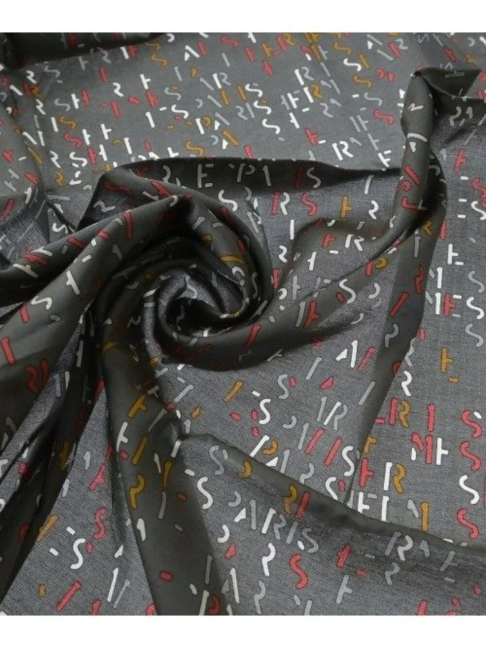 Hermes Bandana Scarf Gray